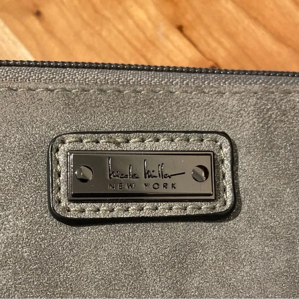 Nicole Miller Zip Around Wallet Grey